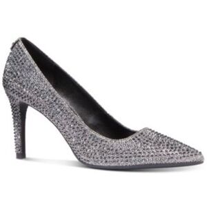 Michael Kors Anthracite Silver Glitter Dorothy Flex Pump